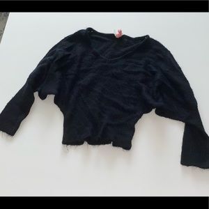 Black Derek Heart triangle sleeve sweater